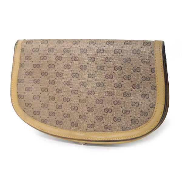 OLD Gucci  マイクロGGハーフムーン財布（キャメル）