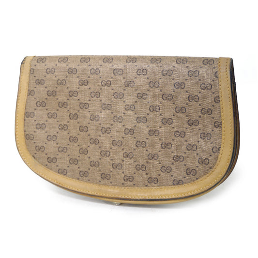 OLD Gucci  マイクロGGハーフムーン財布（キャメル）