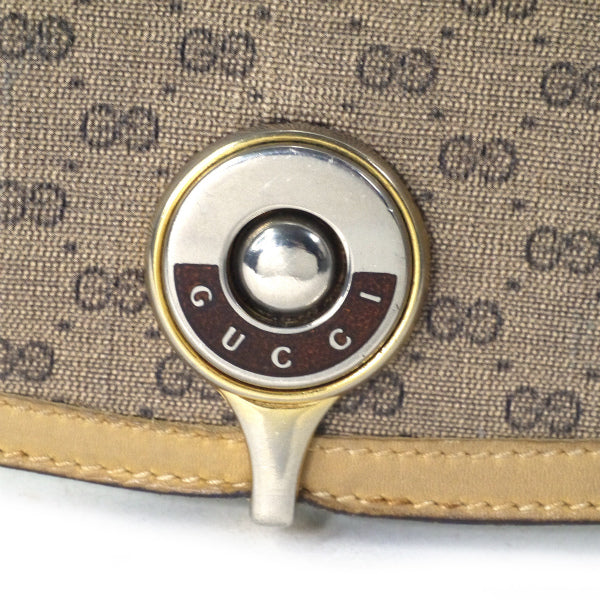 OLD Gucci  マイクロGGハーフムーン財布（キャメル）