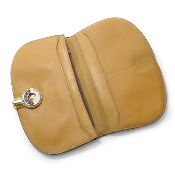 OLD Gucci  マイクロGGハーフムーン財布（キャメル）