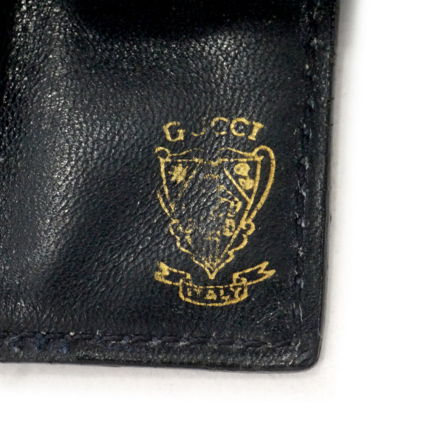 OLD Gucci マイクロGGジャガード２つ折財布（濃紺）