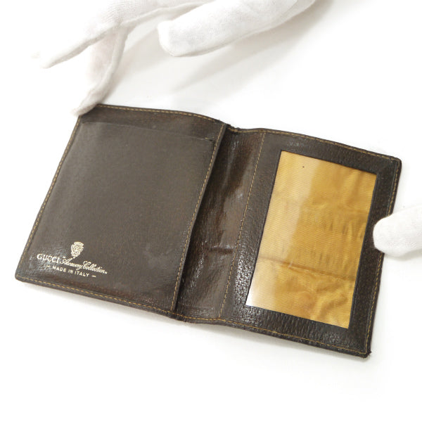 OLD Gucci　アクセコ カードケース（茶）