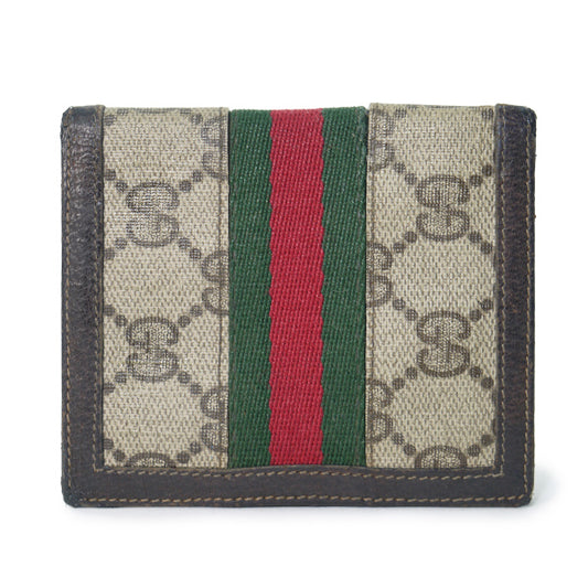 OLD Gucci　アクセコ カードケース（茶）