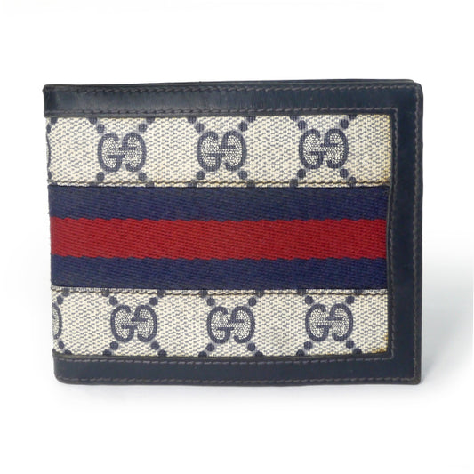 OLD Gucci　シェリーお札入れ＆カードケース（青）