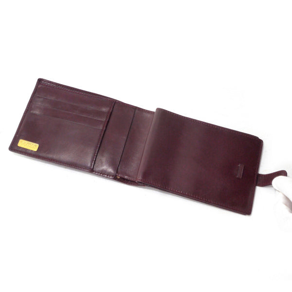 OLD Gucci　総革シェリーお札入れ＆カードケース（ボルドー）