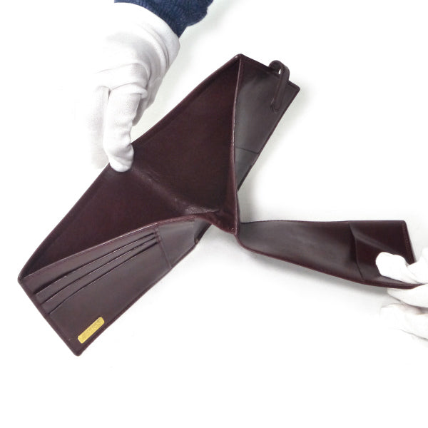 OLD Gucci　総革シェリーお札入れ＆カードケース（ボルドー）