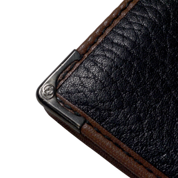 OLD Gucci レザーお札入れ＆カードケース（黒）