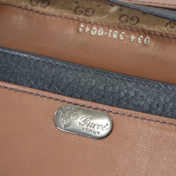 美品！♪ グッチＧＵＣＣＩ本革レザー ベルト♪　長財布　札入カード入小銭入　黒 GUCCI（グッチ） 長財布 レザー 長札入れ ブラック 本革 札入れ 札入