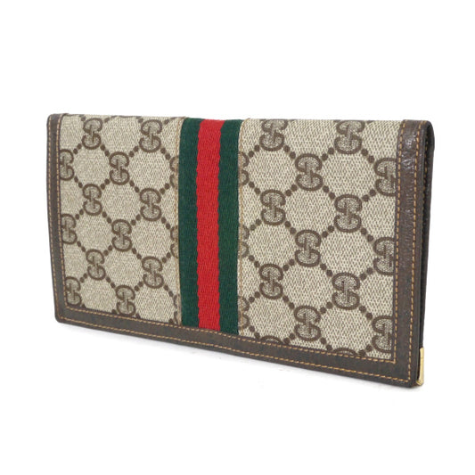 OLD Gucci 70sシェリーお札入れ＆カードケース（茶）