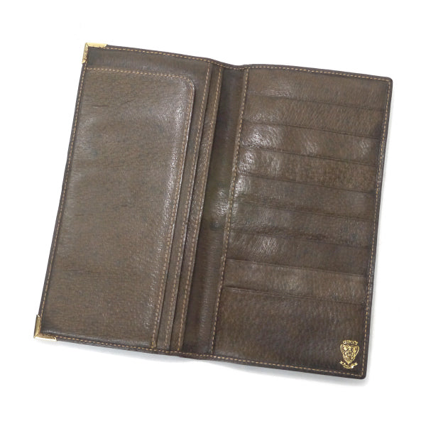 OLD Gucci 70sシェリーお札入れ＆カードケース（茶）