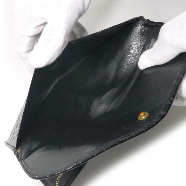 OLD Gucci　クロコダイルWホック長財布（黒）