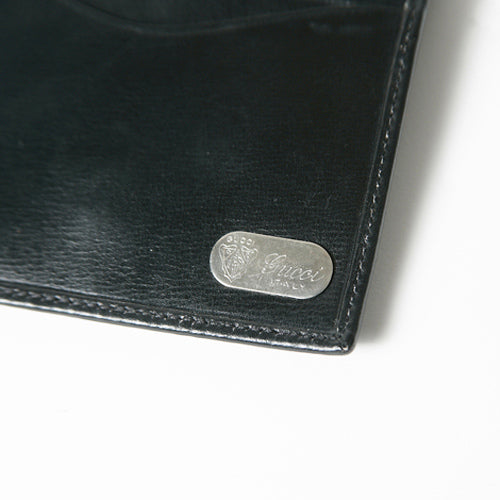 OLD Gucci  総皮縦シェリー財布（黒）