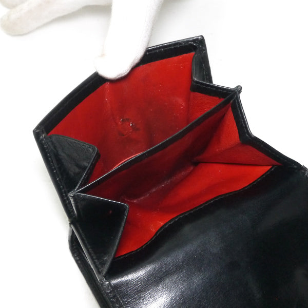 OLD Gucci  総革ホースシュー折財布（黒）