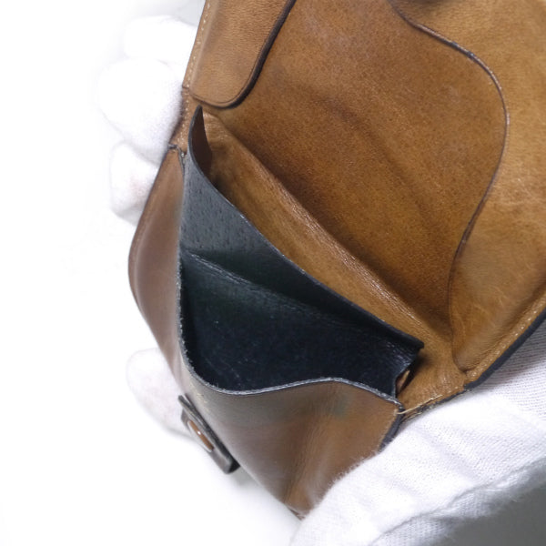 OLD Gucci  GG柄ラウンドコインケース（黒）