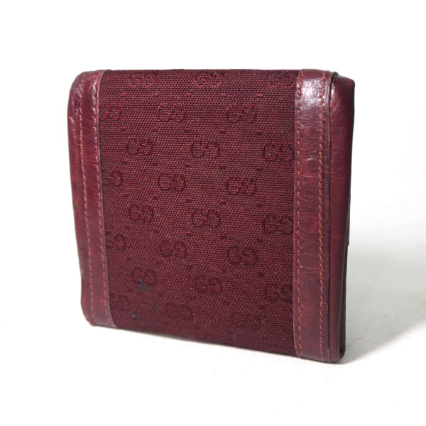 OLD Gucci　GG柄ジャガードコインケース（赤）