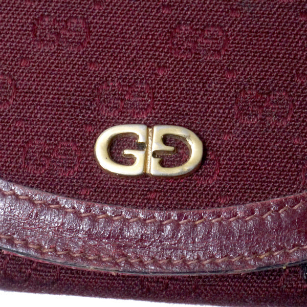 OLD Gucci　GG柄ジャガードコインケース（赤）