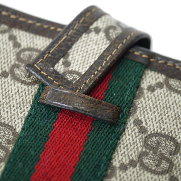 OLD Gucci シェリー パスポートケース（茶）