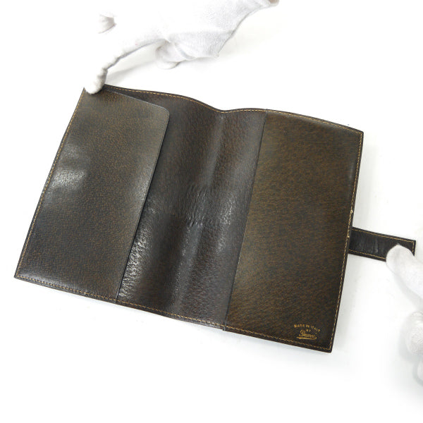 OLD Gucci シェリー パスポートケース（茶）