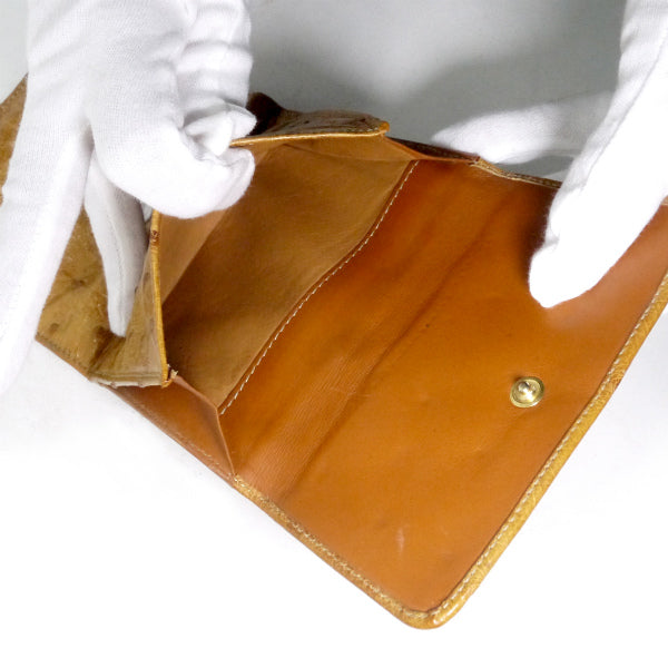 OLD Gucci オーストリッチ2つ折り財布（キャメル） – Vintage Shop Rococo