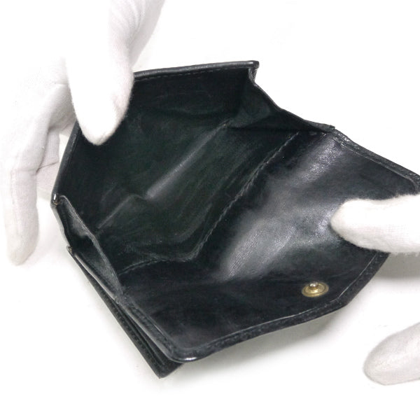 OLD Gucci アクセコGG柄シェリー折財布（黒・ジャガード）