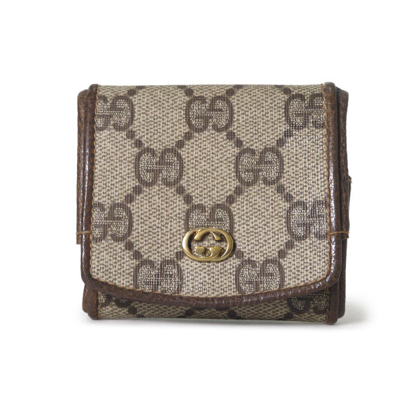 OLD Gucci GG柄コインケース（茶）
