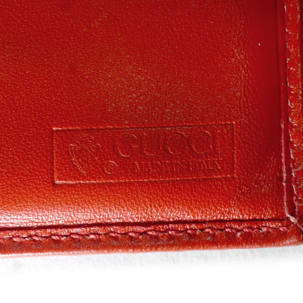 オールドグッチ GG金具がま口レザー折財布（赤） – Vintage Shop Rococo
