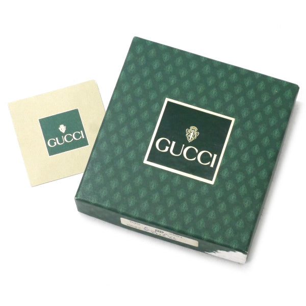 オールドグッチ　GG金具がま口レザー折財布（赤）