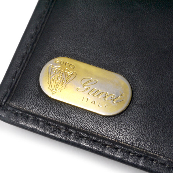 OLD Gucci　総革シェリーGG金具 折財布（黒）