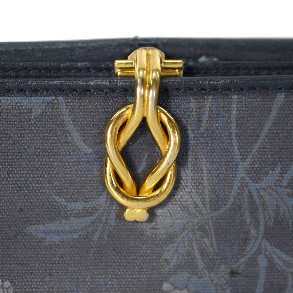 OLD Gucci　フローラ長財布（紺）