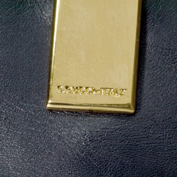 OLD Gucci　フローラ長財布（紺）