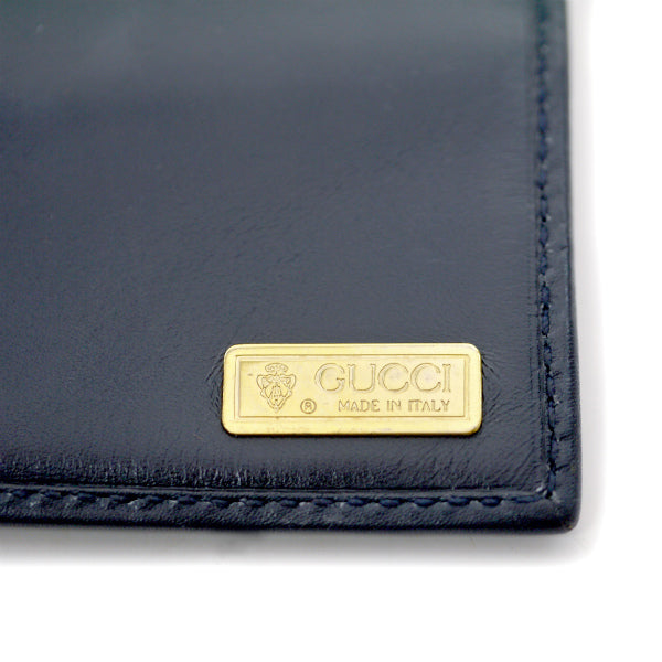 OLD Gucci　フローラ長財布（紺）