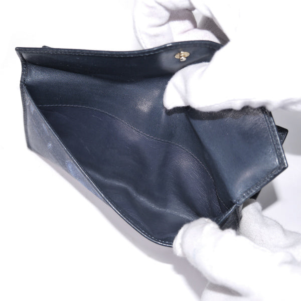 OLD Gucci　フローラ長財布（紺）