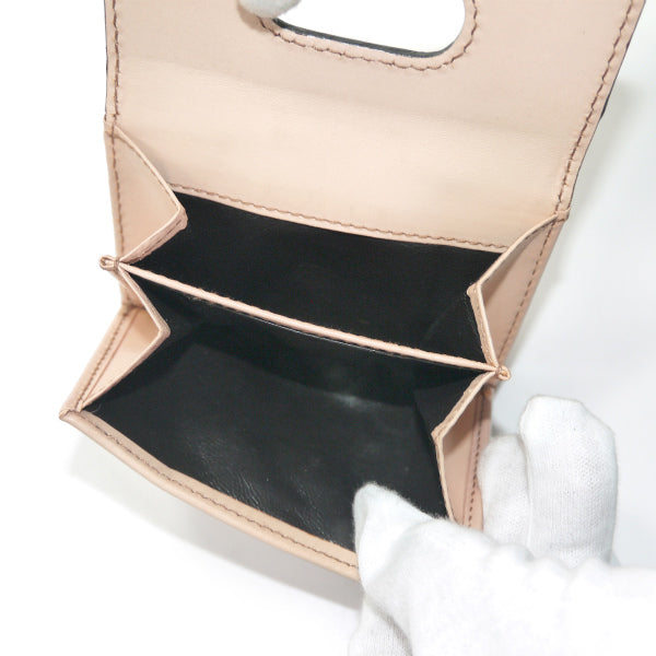 Gucci　バンブー×フローラ２つ折れ財布（ベージュ）