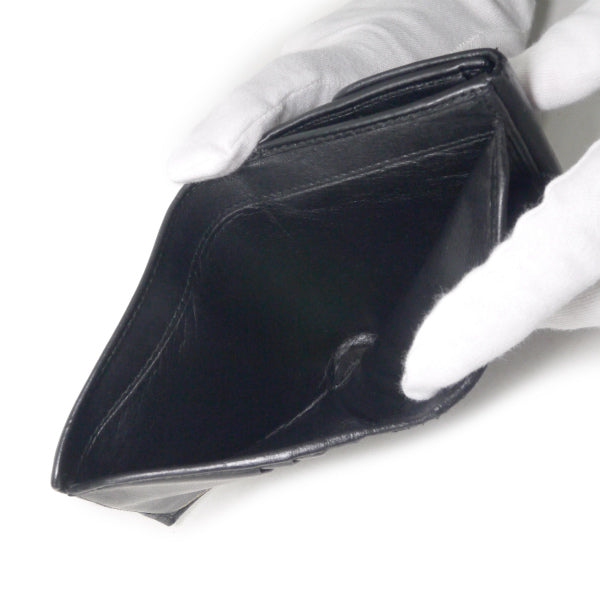 OLD Gucci　総革バンブー折財布（黒）