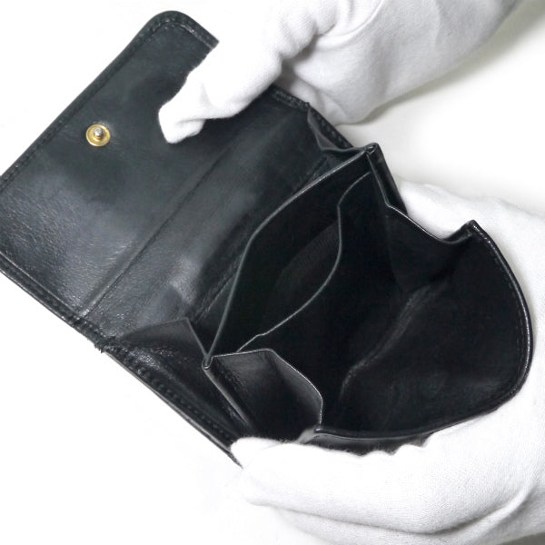 OLD Gucci　総革バンブー折財布（黒）
