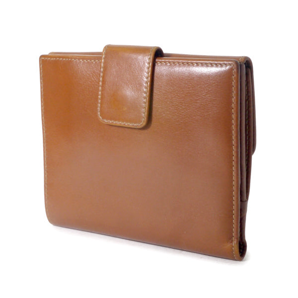 OLD Gucci　総革バンブー折財布（茶）