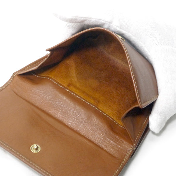 OLD Gucci　総革バンブー折財布（茶）