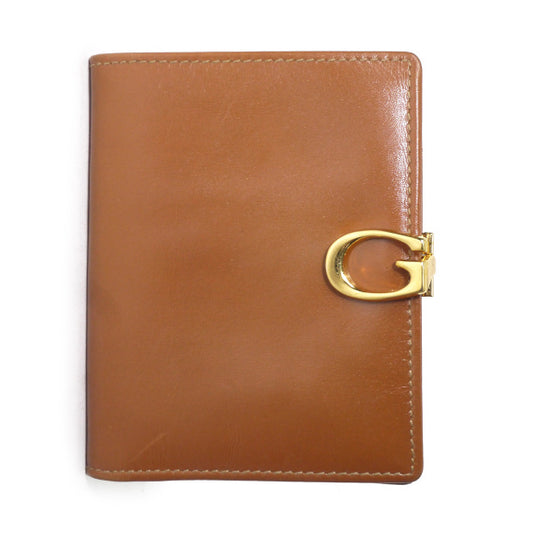 OLD Gucci　総革Gマーク留め具カード＆札入れ（茶）