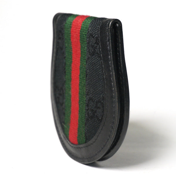 OLD Gucci  円形コインケース（黒）