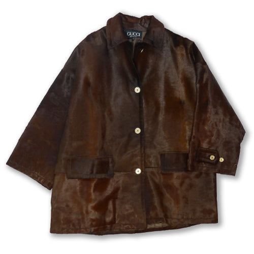 Gucci ハラコジャケット（茶）