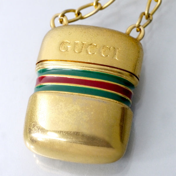 OLD Gucci　パフュームボトルネックレス（ゴールド）