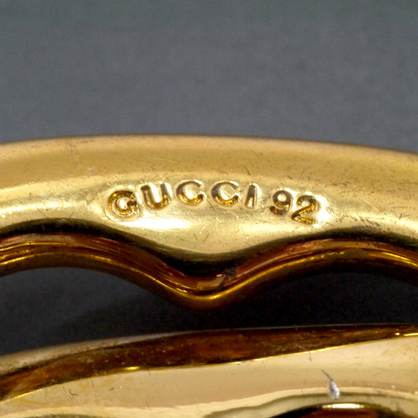 GUCCI  92年製 大ぶりイヤリング（ゴールド）