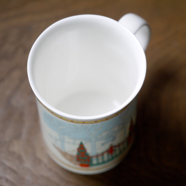 OLD GUCCI クリスマスデザイン ペアマグカップ（白）