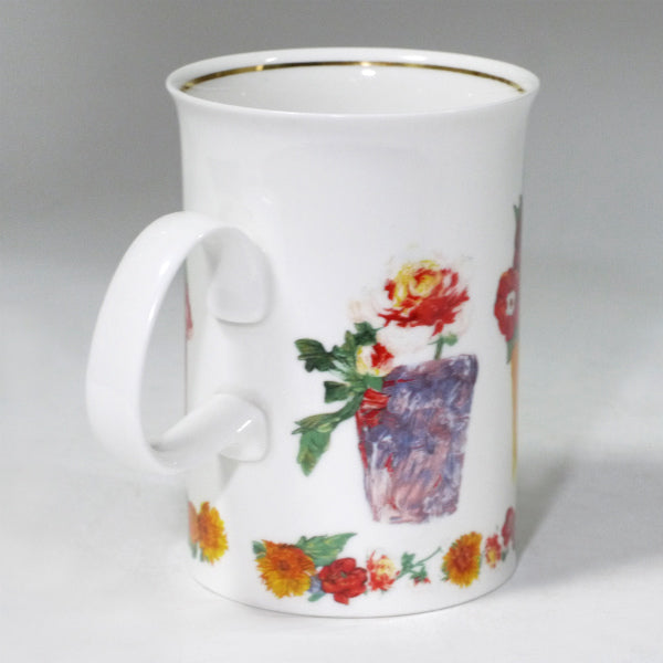 OLD GUCCI 花柄デザイン マグカップ（白）