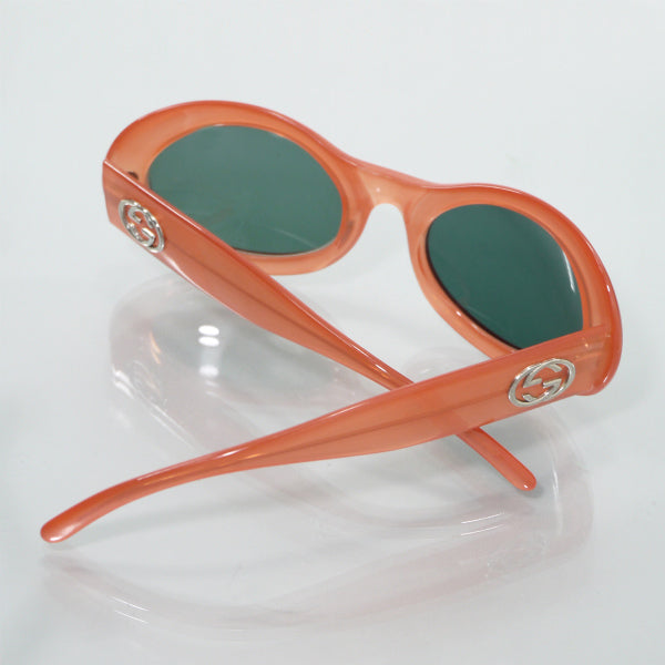 OLD Gucci  ダブルGサングラス(ケース付き/クリアレッド)