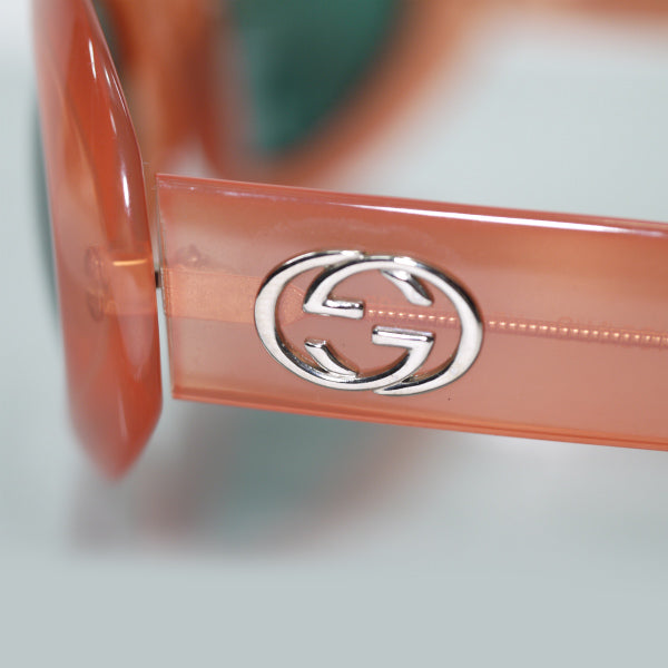 OLD Gucci  ダブルGサングラス(ケース付き/クリアレッド)