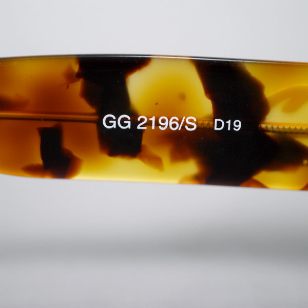 OLD Gucci べっ甲フレーム ダブルGサングラス(茶)