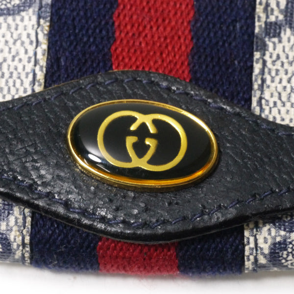OLD Gucci シェリー6連キーケース（青/箱付き）