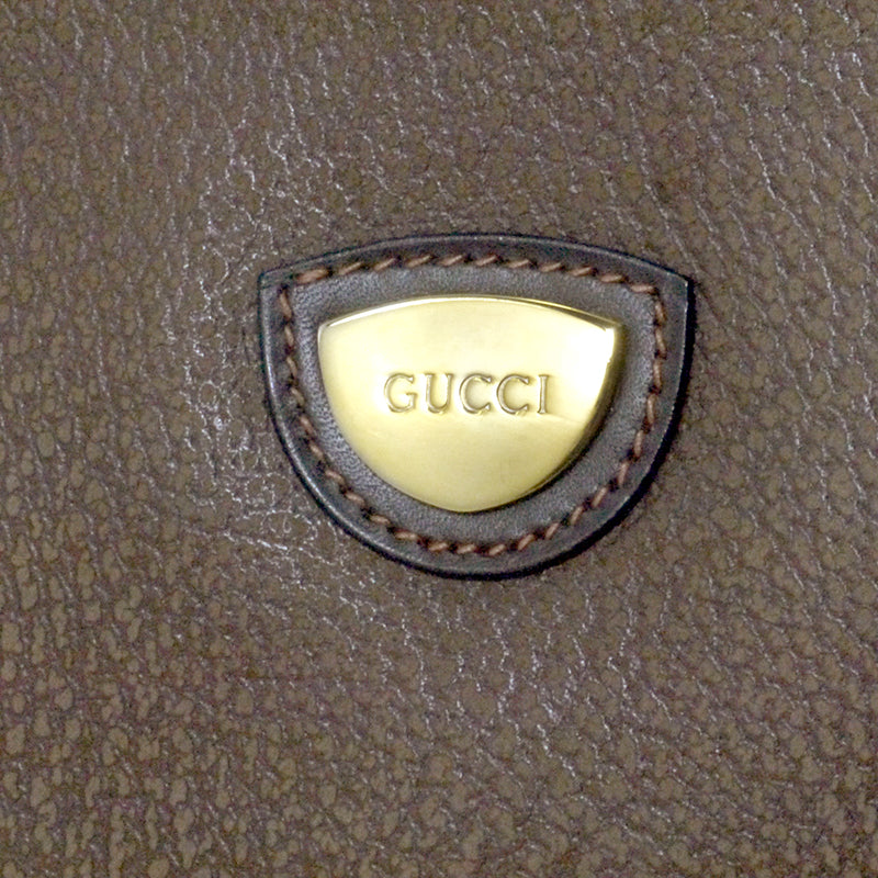 OLD Gucci 70s逆三角プレートセカンドバッグ
