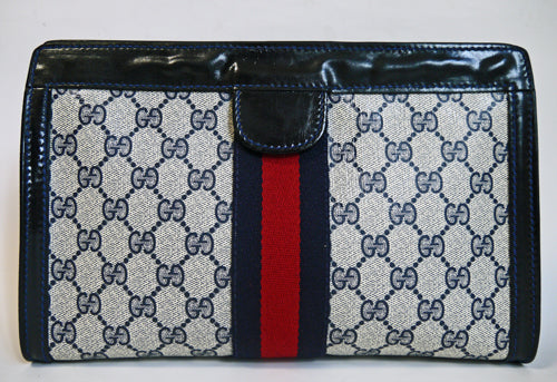 OLD Gucci セカンドバッグ（青）